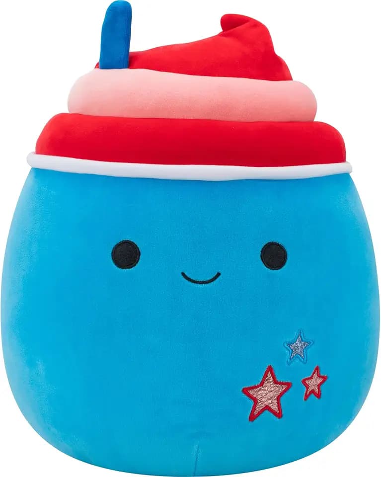 Squishmallows Original 12in Izaak the Blue Slushy with Star Embroidery – Official Jazwares Plush (Medium-Sized)