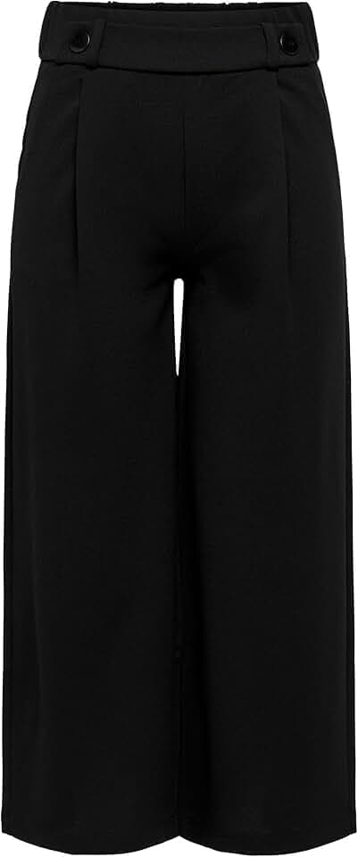 Jacqueline de Yong Damen Hose Weites Bein - JDYGEGGO - Wide Leg Anzughose - Mid Waist - Elegante und Bequeme Stoffhose aus Weichem Jersey-Material mit Stretch