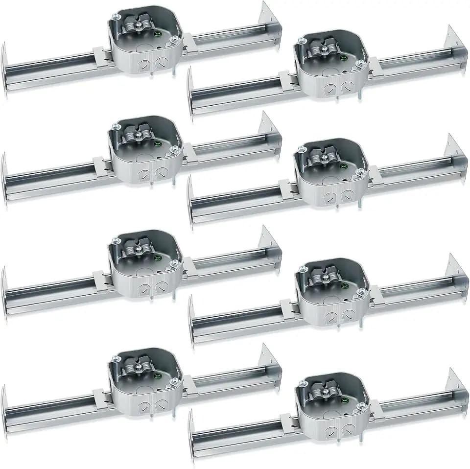 Therwen 8 Pcs Adjustable Ceiling Fan Electrical Box Brace