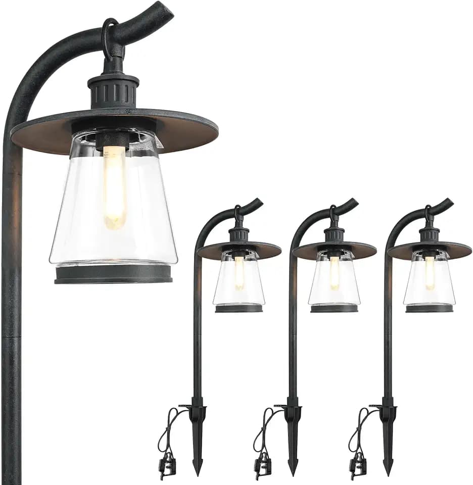 hykolity Low Voltage LED Landscape Lighting, Outdoor Pathway Lights