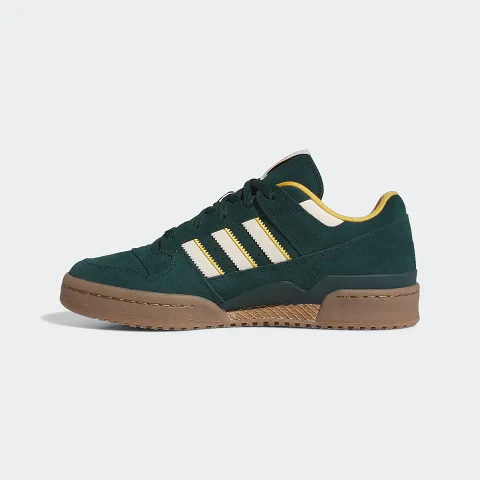 adidas AURIVY/WONWHI/PREYEL Men's Forum Low CL Aurora ivyWonder White/Preloved Yellow 11 US, Wide