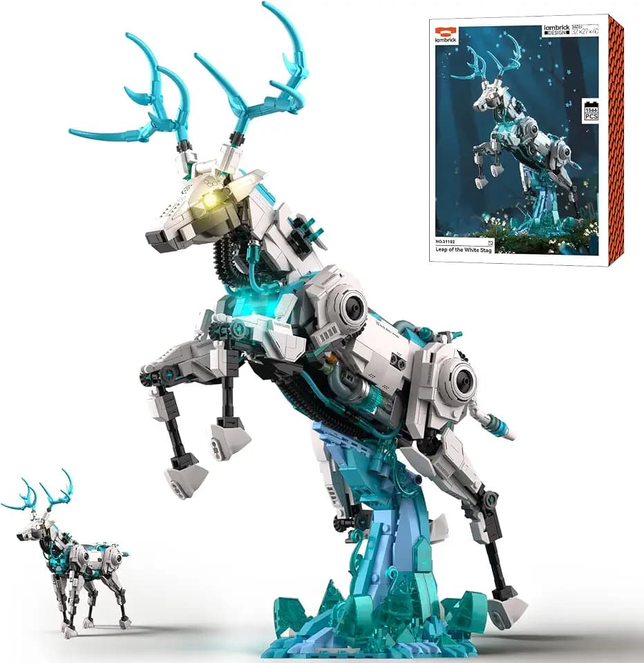 Deer Building Set for Adult, Mechanical Animal Model Kit 1566 PCS