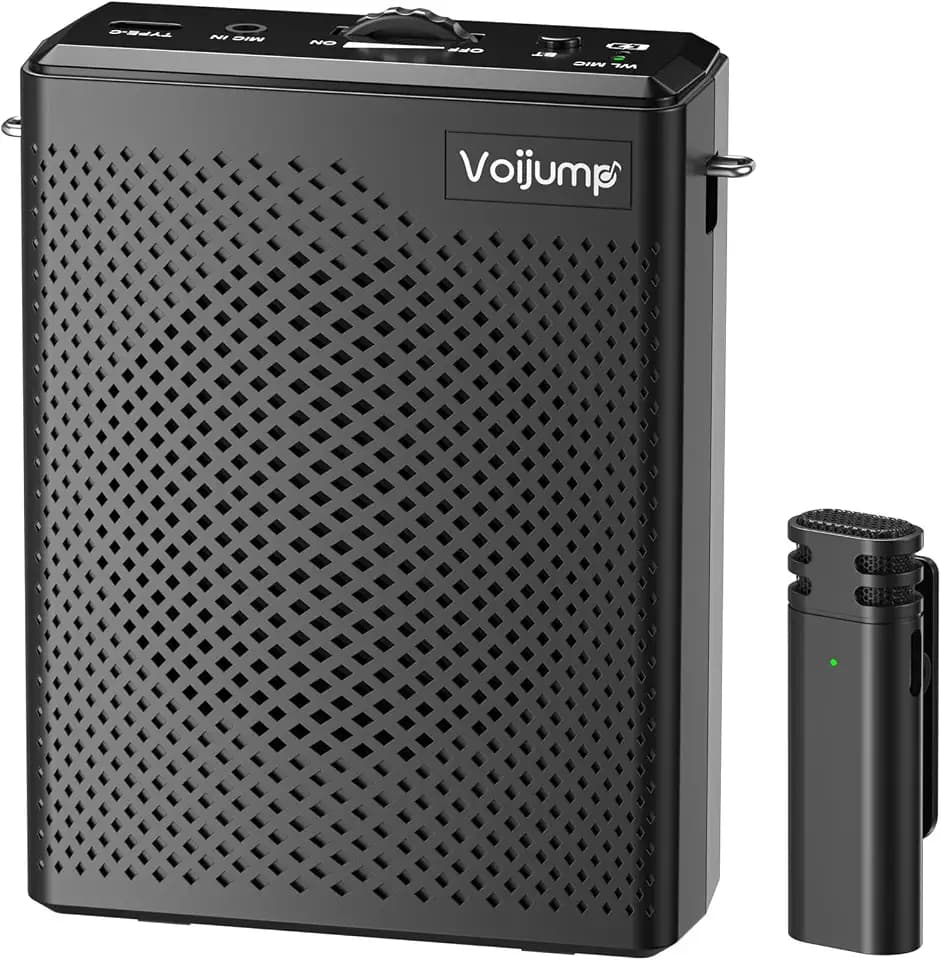 Wireless Voice Amplifier with Wireless Lavalier Mic for Teachers
