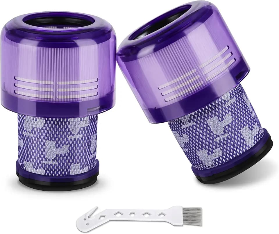 Cheerhom Filter für Dyson V11, 2 PCS Ersatzfilter für Dyson V11 V15 SV14 SV17 SV22 Detect Absolute Staubsauger, Torque Drive Filter für Dyson Staubsauger V11, Lila