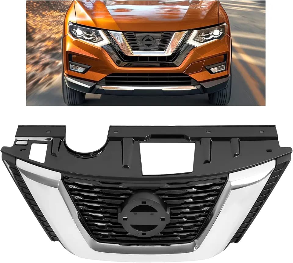 HECASA Upper Grille Compatible with 2017-2020 Nissan Rogue