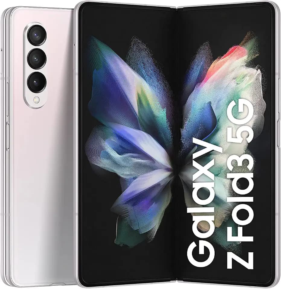 Samsung Galaxy Z Fold3 5G, faltbares Handy, flexibles, großes 7,6 Zoll Display, 256 GB Speicher, in Phantom Silver inkl. 36 Monate Herstellergarantie [Exklusiv bei Amazon]