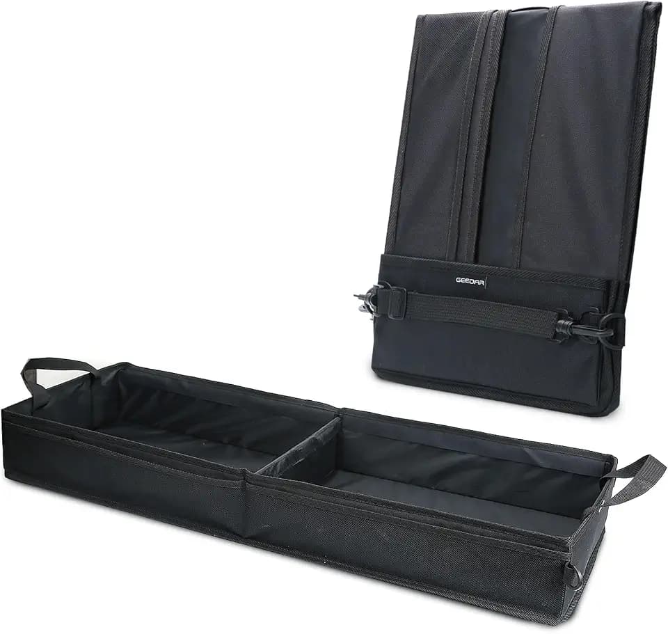 GEEDAR Under Seat Storage Truck Tool Box Organizer for Truck Underseat Storage Ford F150 F250 F350 Chevy Silverado Accessories (2 Compartment for the Bench Seat)