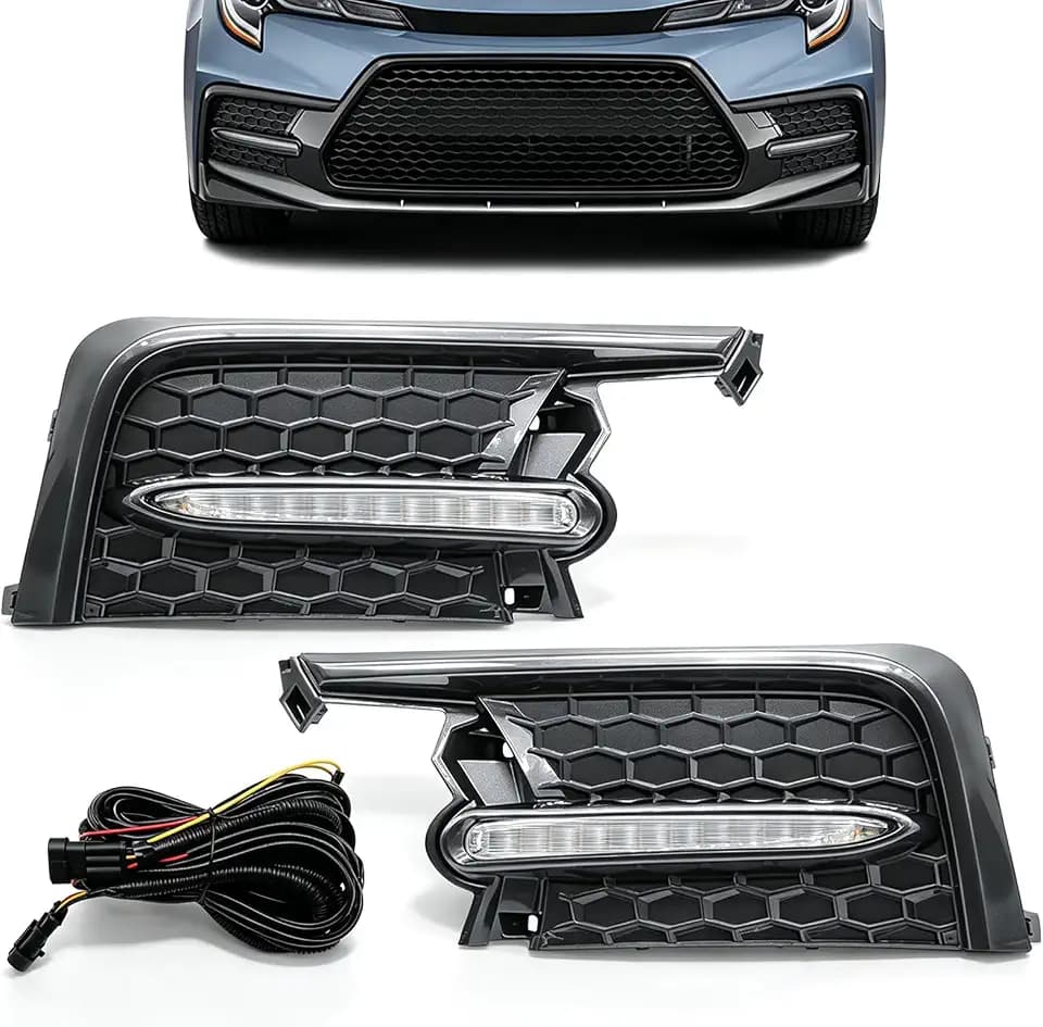 Turn Signal Fog Light Assembly Compatible with Corolla SE 2020-2022