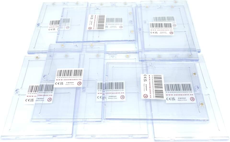 docsmagic.de 10x Magnetic 2-Card Holder Clear 35 PT UV Safe