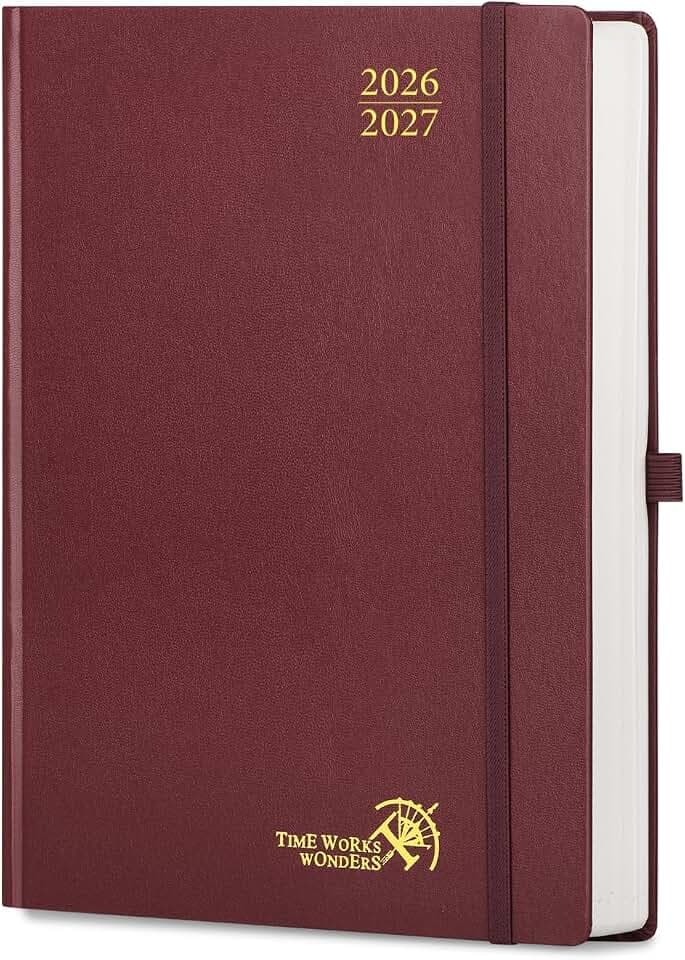 POPRUN 2026-2027 Daily Planner One Page Per Day, 8.5" x 12", Day Planner