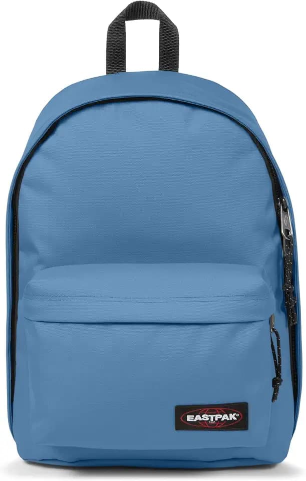 Eastpak Out of Office Rucksack 27L (44 x 29,5 x 22 cm), Laptopfach 13–15 Zoll, wasserabweisender Schul- & Arbeitsrucksack, robuster Tagesrucksack mit gepolsterten Trägern - AVIATOR BLUE