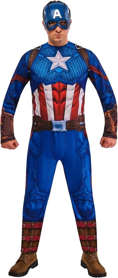 Rubies Offizielles Captain America klassisches Erwachsenenkostüm, Erwachsenenkostüm