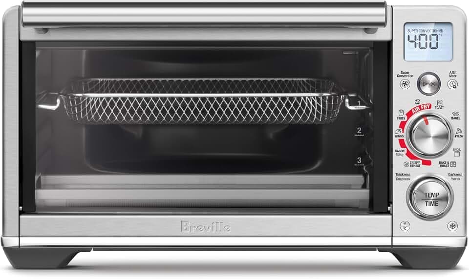 Breville BOV680BSS Smart Oven Air Fryer Compact, Brushed Stainless Steel