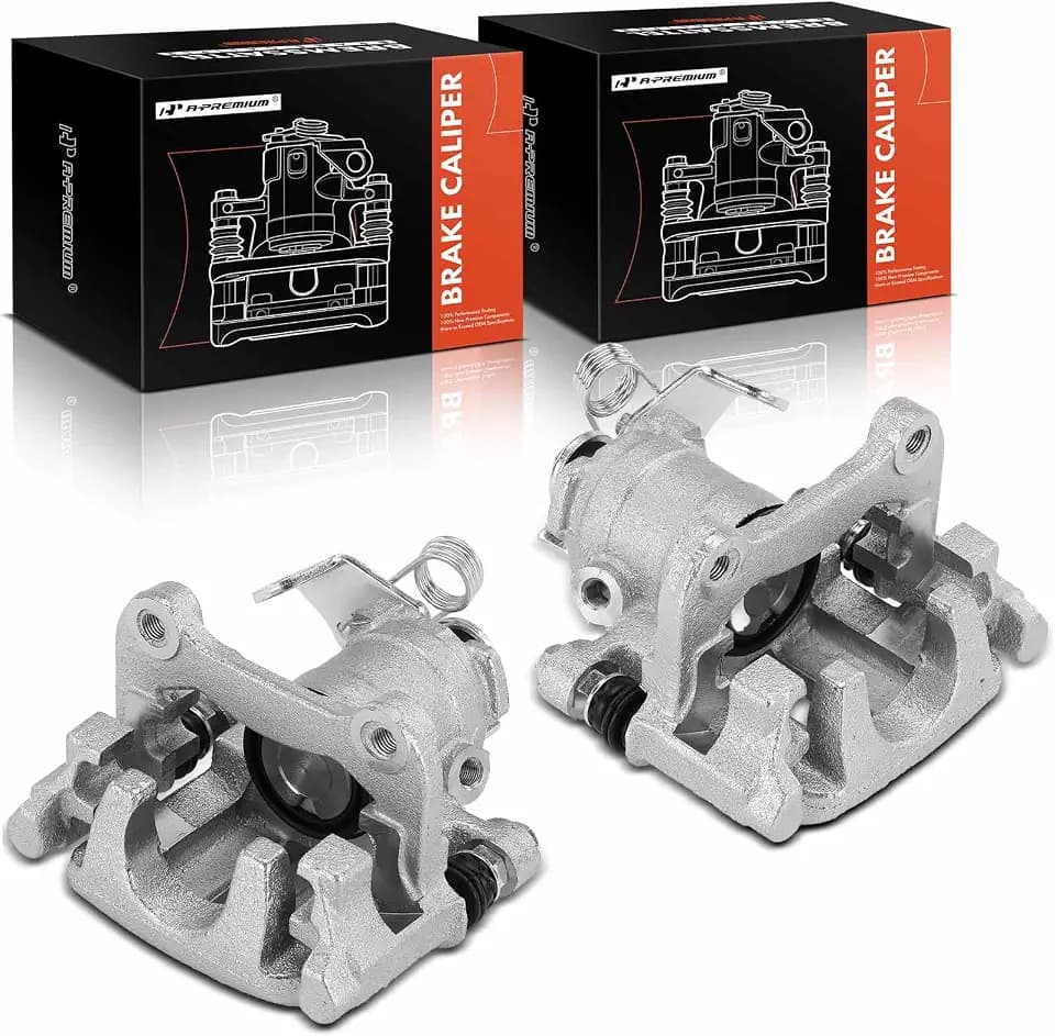 A-Premium Rear Left and Right Side Disc Brake Caliper with Bracket