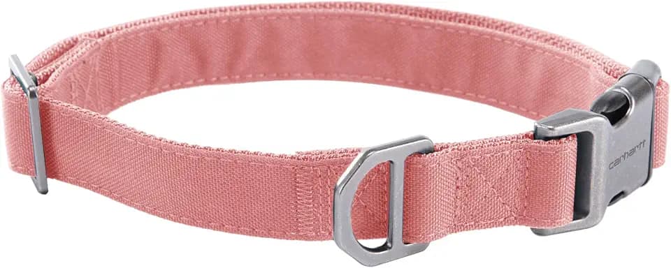 Carhartt Field Nylon Dog Collar Rose Tint Large