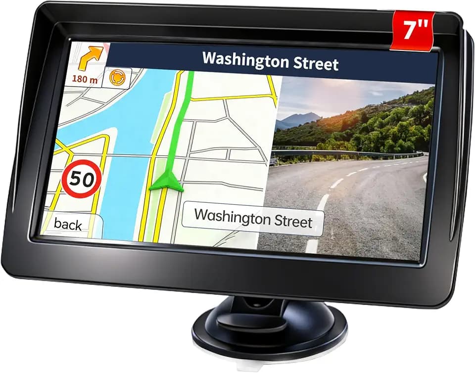 GPS Navigator for Car Truck RV Pickup, 7-inch with Hood No Network Required