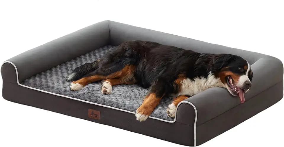 Orthopedic Large Dog Bed，Washable Dog Couch for XL Senior Dogs