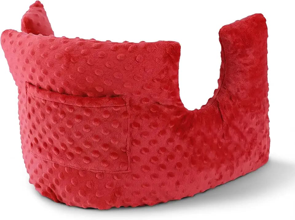 Mastectomy Pillow for Post Surgery Recovery with Pocket (Red-Dot)