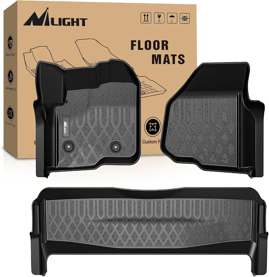 Nilight TPE Floor Mats for Ford F250 F350 F450 SuperCrew Crew Cab