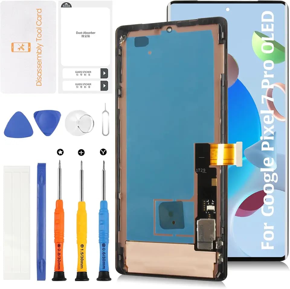 OLED for Google Pixel 7 Pro 6.7" Display Screen +Frame (Fingerprint Cable Transfer Required) LCD Screen Replacement Display Touch Digitizer Assembly