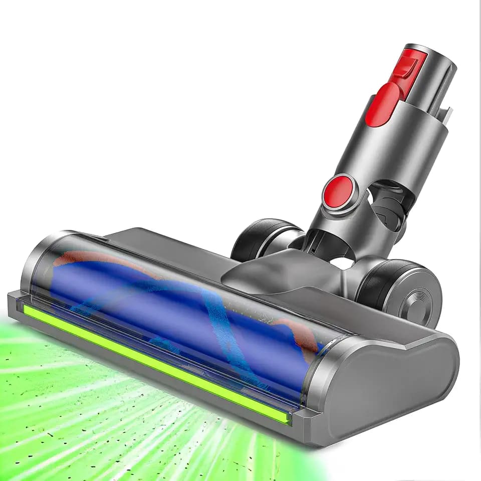 Upgrade Bürste kompatibel für Dyson V7 V8 V10 V11 V15 Staubsauger Ersatzteil Direktantrieb Reiniger Kopf Turbine Bodendüse，Zubehör für Turbobürste mit Schnellspanner