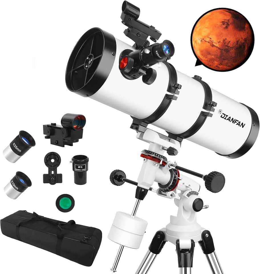 Dianfan 150EQ Professional Astronomy Telescope for Adults High Powered