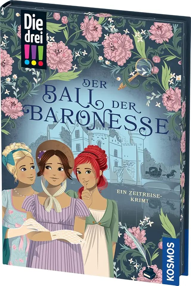 Die drei !!!, Der Ball der Baronesse: Ein Zeitreise-Krimi mit romantischem Farbschnitt
