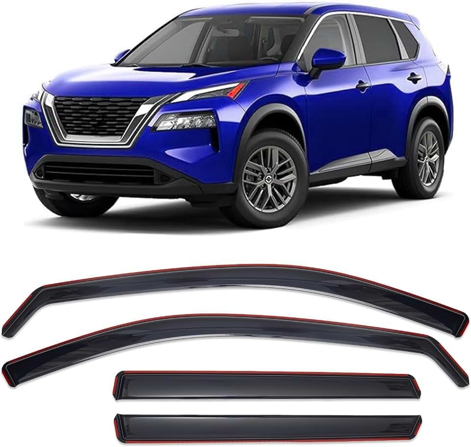 in-Channel Window Visors Rain Guards for Nissan Rogue 2021-2026