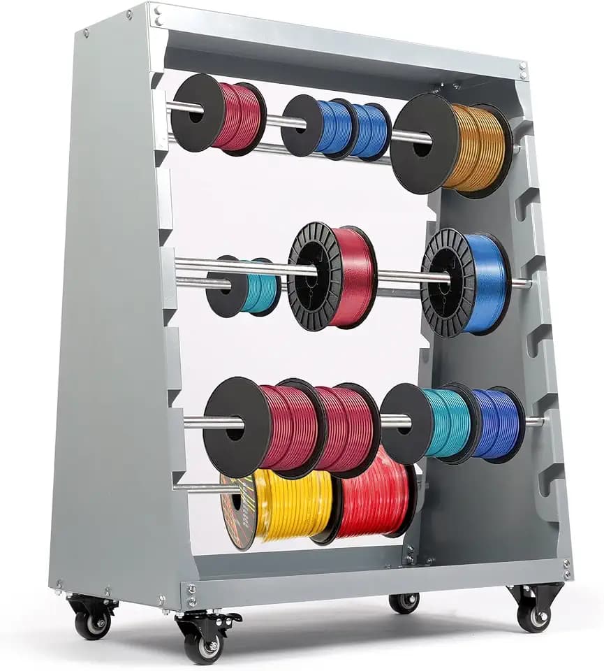 ikare Wire Spool Rack,Electrical Wire Assortment with Wheel