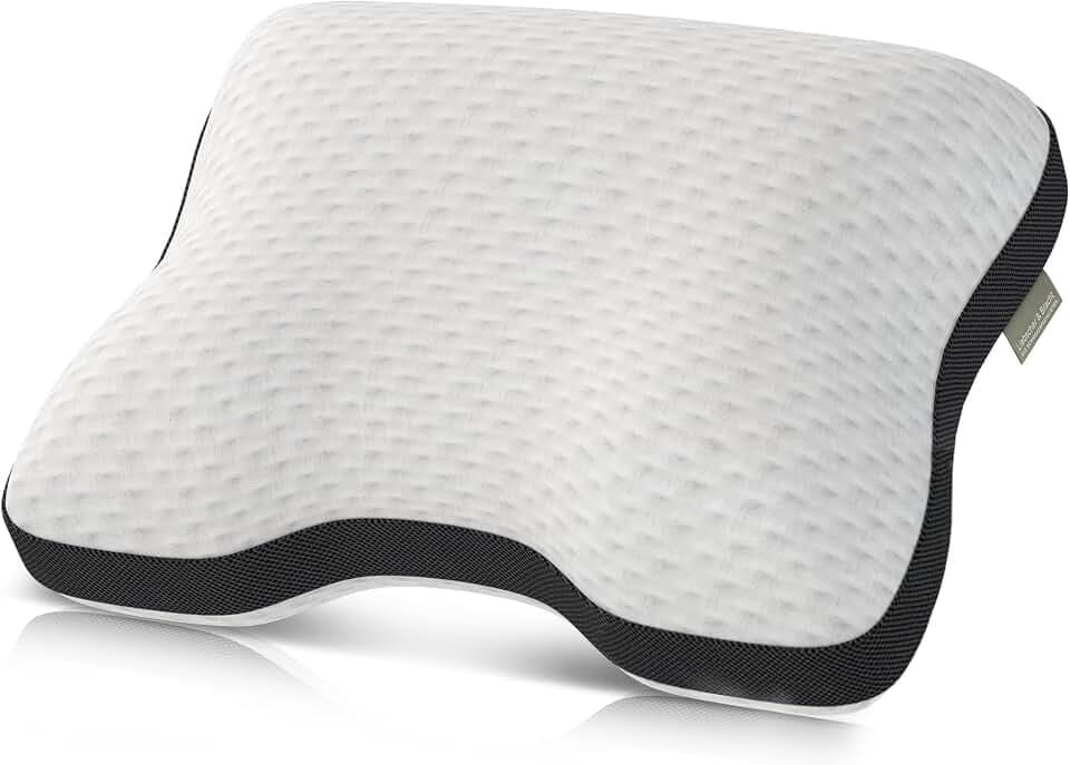 Liebscher & Bracht – Nackenstützkissen orthopädisch zur Unterstützung bei Nackenschmerzen 40x55cm – Schlafkissen ergonomisch & höhenverstellbar - mittelfest & fest – Atmungsaktiv & Waschbar