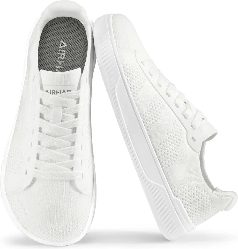AIRHAS Mens Wide Toe Box Barefoot Shoes Zero Drop Fashion Sneakers for Men Walking Casual Minimalist Shoes