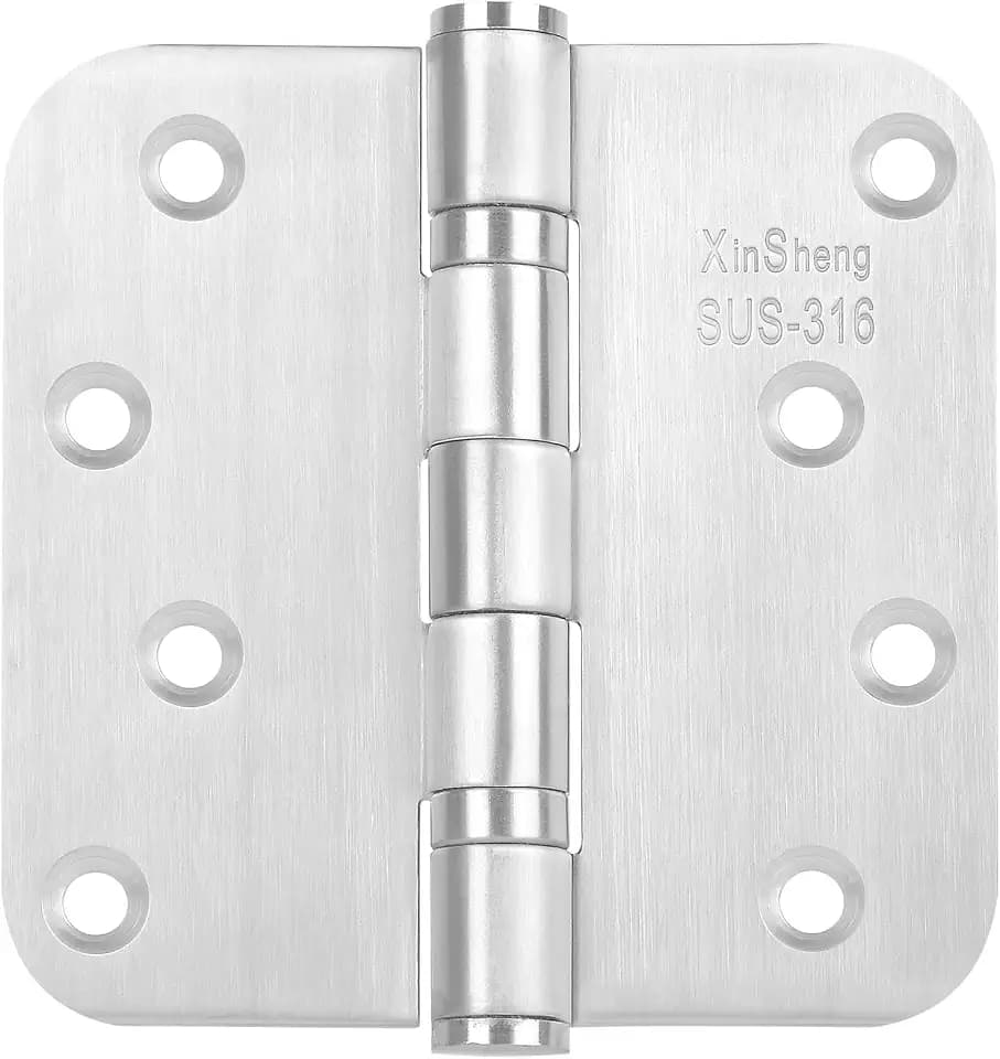 4" 316 Marine Grade Door Hinges XINSheng Heavy Duty Exterior 3 Pack