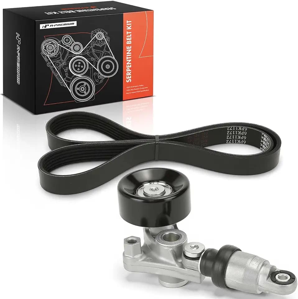 A-Premium Engine Serpentine Drive Belt Kit Compatible with Honda, Acura