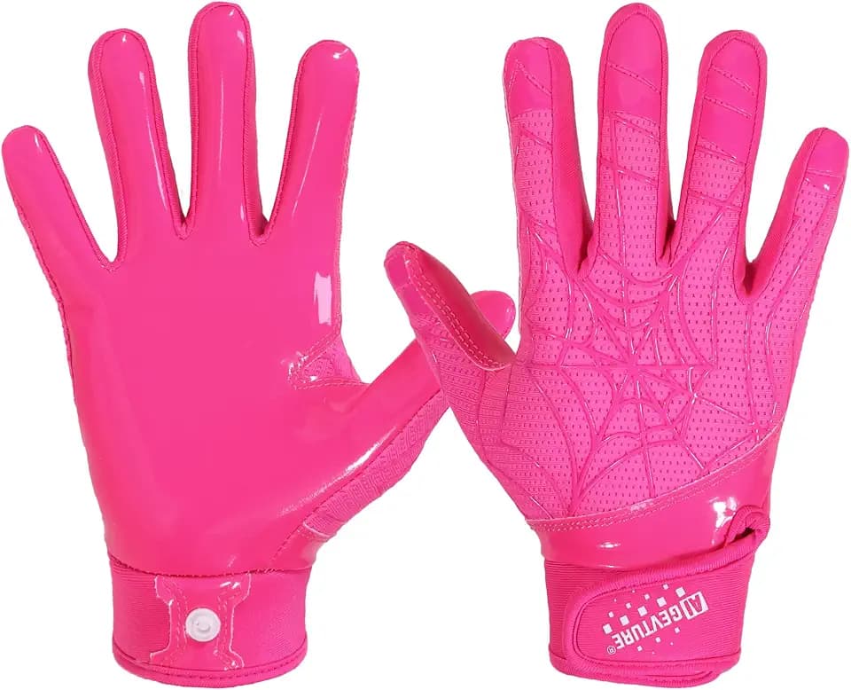 AIGEVTURE Youth Football Gloves Kids Receiver Gloves Sticky Football Gloves for Boys Girls