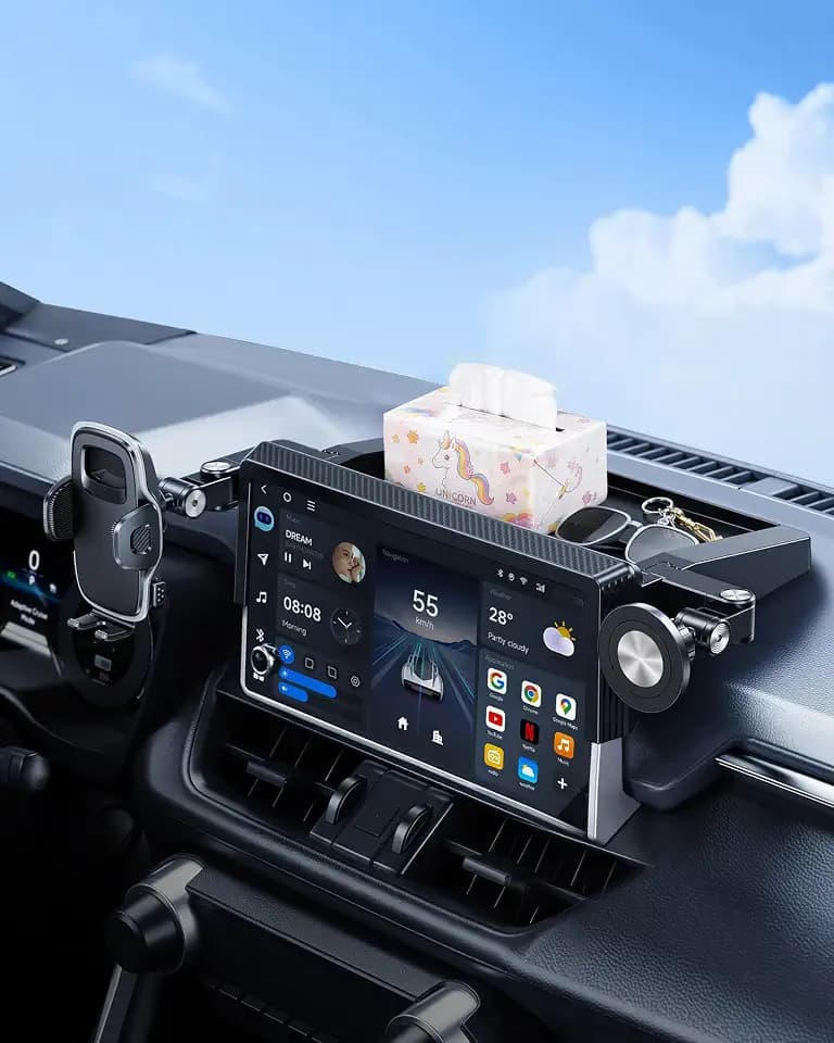 ELOHEI Dashboard Tray Phone Mount for Toyota RAV4 2021-2025 7/8-Inch Screen