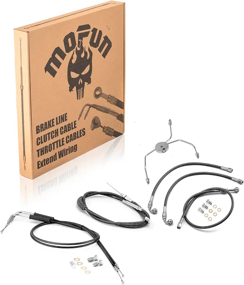 Mofun Cable Kit Fit for Harley Touring Road King/Glide Non-ABS 1999-2007