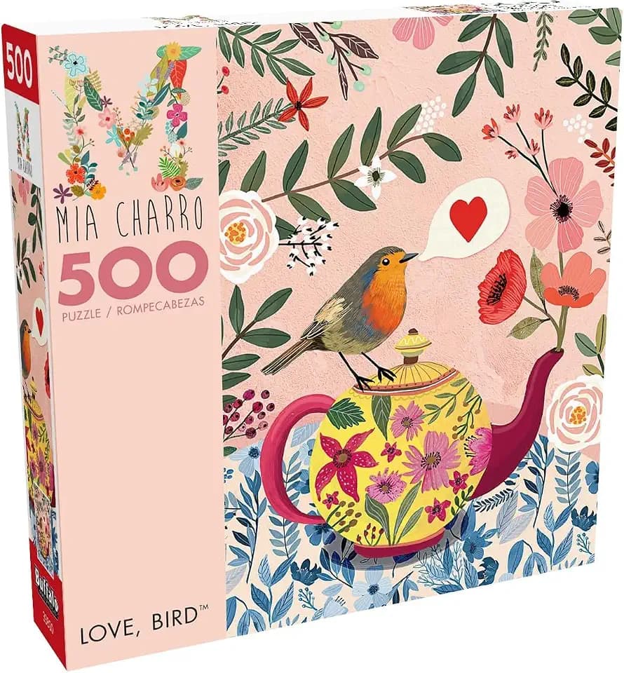 Buffalo Games Mia Charro, Love, Bird, 500 Piece Adult Jigsaw Puzzle