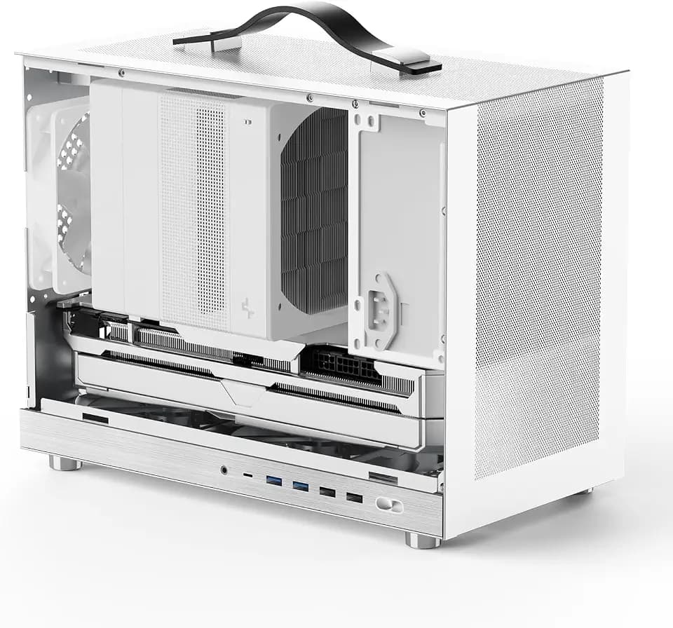 Shiny Snake G300 16.8L MESH Portable SFF Desktop Gaming PC Chassis - White