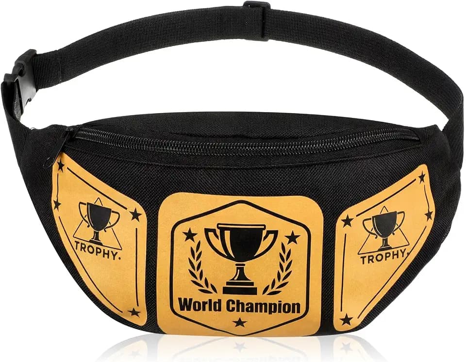 Hillban Wrestling Championship Belt Fanny Pack Trophy Bag Championship