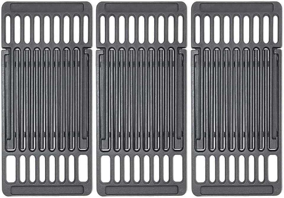PCBZ0B (3-Pack) 8 inch wide adjustable grill grate Replacement for BBQ Grills Gas Eletric Grills, universal grill grates from 14" up to 20" L