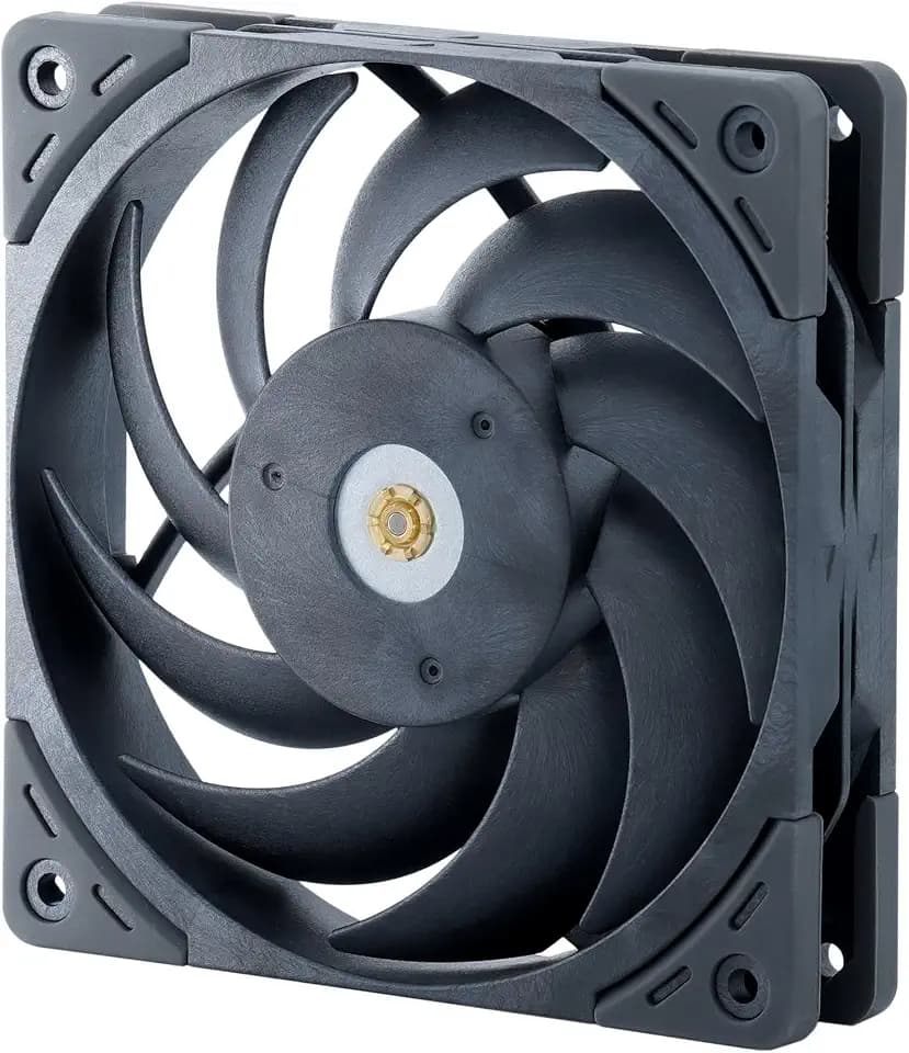 Scythe Grand Tornado 120 PWN Full-LCP Made Industry-Level Low-Noise Quiet Computer Case Fan, 120mm x 25mm, Magnetic Fluid Dynamic Bearing, 4-Pin Connector (2000RPM, 1)