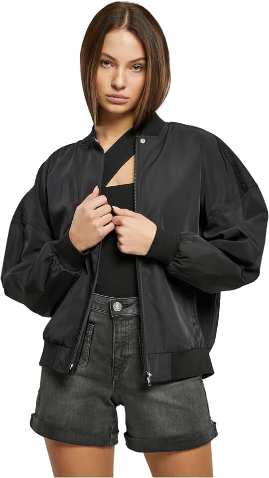 Urban Classics Damen Ladies Recycled Oversized Light Bomber Jacket