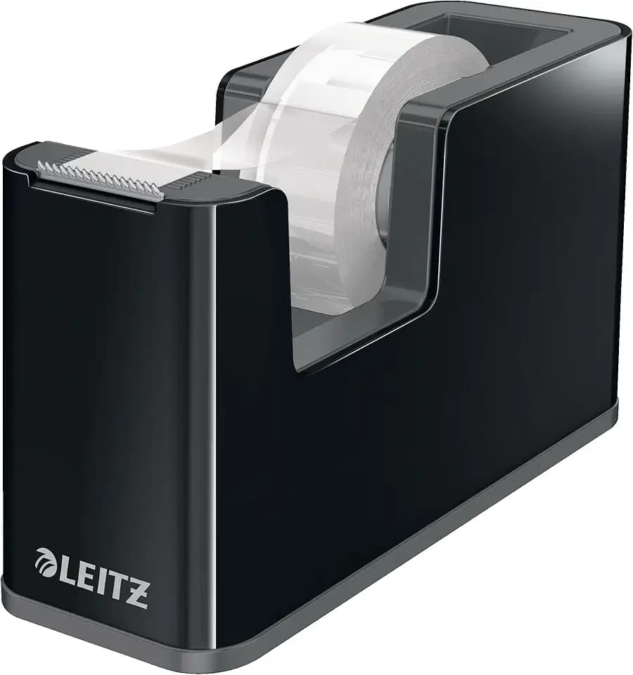 Leitz Klebeband-Tischabroller Duo Colour inkl. Klebeband, Schwarz/Anthrazit