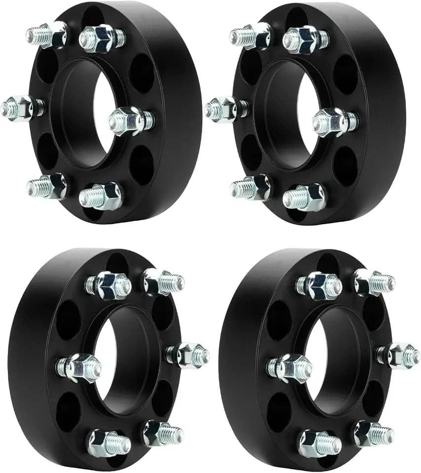 ILONPA 4pcs 6x135 1.5" (38.1mm) Hubcentric Wheel Spacers with 87.1mm Hub Bore Fits 2015-2023 Ford F150 Expedition, Lincoln Navigator M14x1.5 Studs 6 Lug Wheel Adapters