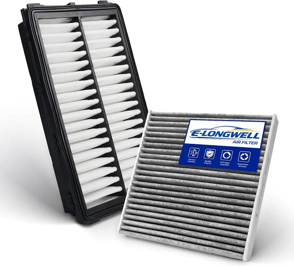 Cabin Engine Air Filter Kit for 2021-2025 Santa Fe/Sorento/K5, 2022-2025 Santa Cruz, 2022-2025 Tucson, 2020-2025 Sonata, 2023-2025 Sportage (Not fit Hybrid)