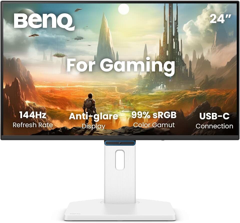 BenQ GW2490TE 23,8 Zoll Monitor 144Hz FHD IPS, USB-C, Eye-Care, Low Blue Light, Flicker-Free, TÜV-Zertifiziert, ergonomisches Design für Home Office