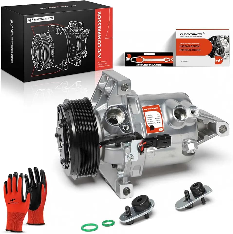 A-Premium Air Conditioner AC Compressor with Clutch