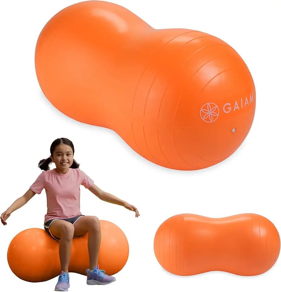 Gaiam Kids Peanut Ball Chair, Flexible Seating for Classroom
