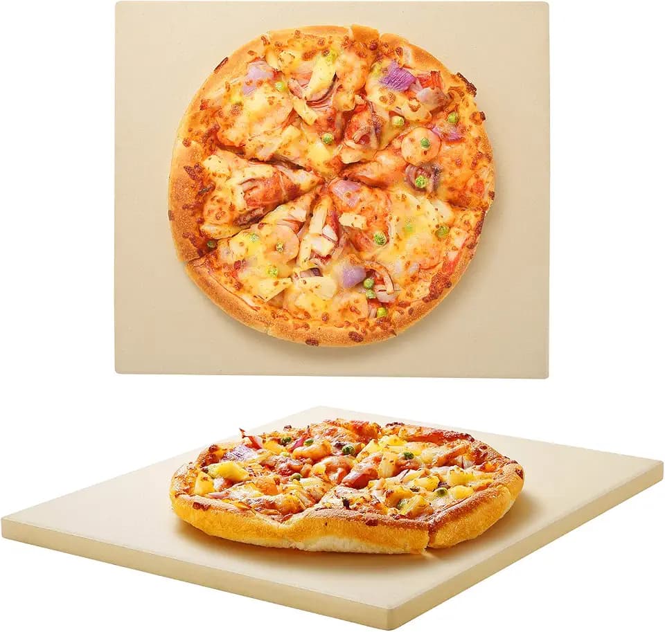 Unicook 13" x 13" Square Pizza Stone for Oven Grill, Baking Stone for Bread