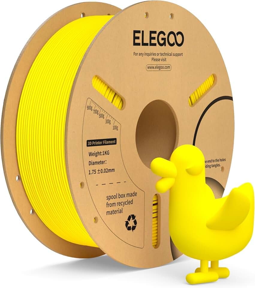 ELEGOO PLA+ Filament 1.75mm Gelb 1KG
